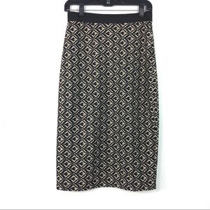 Bobeau Patterned Midi Skirt Women’s Medium•